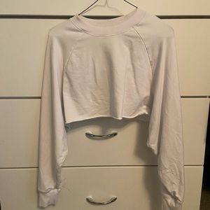 Cropped Alo sweatshirt! Size S! Perfect white condition!